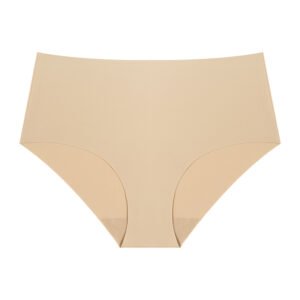 high waisted pure beige seamless underwear